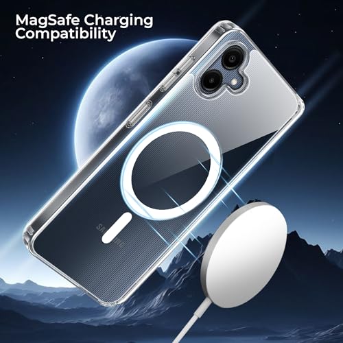 Image of A rtistque Clear Back Cover Case for Samsung Galaxy A06 5G | Compatible with Mag-Safe | Premium Cover | Shockproof TPU Bumper | Slim Protective Design | Samsung Galaxy A06 5G Back Cover - Transparent