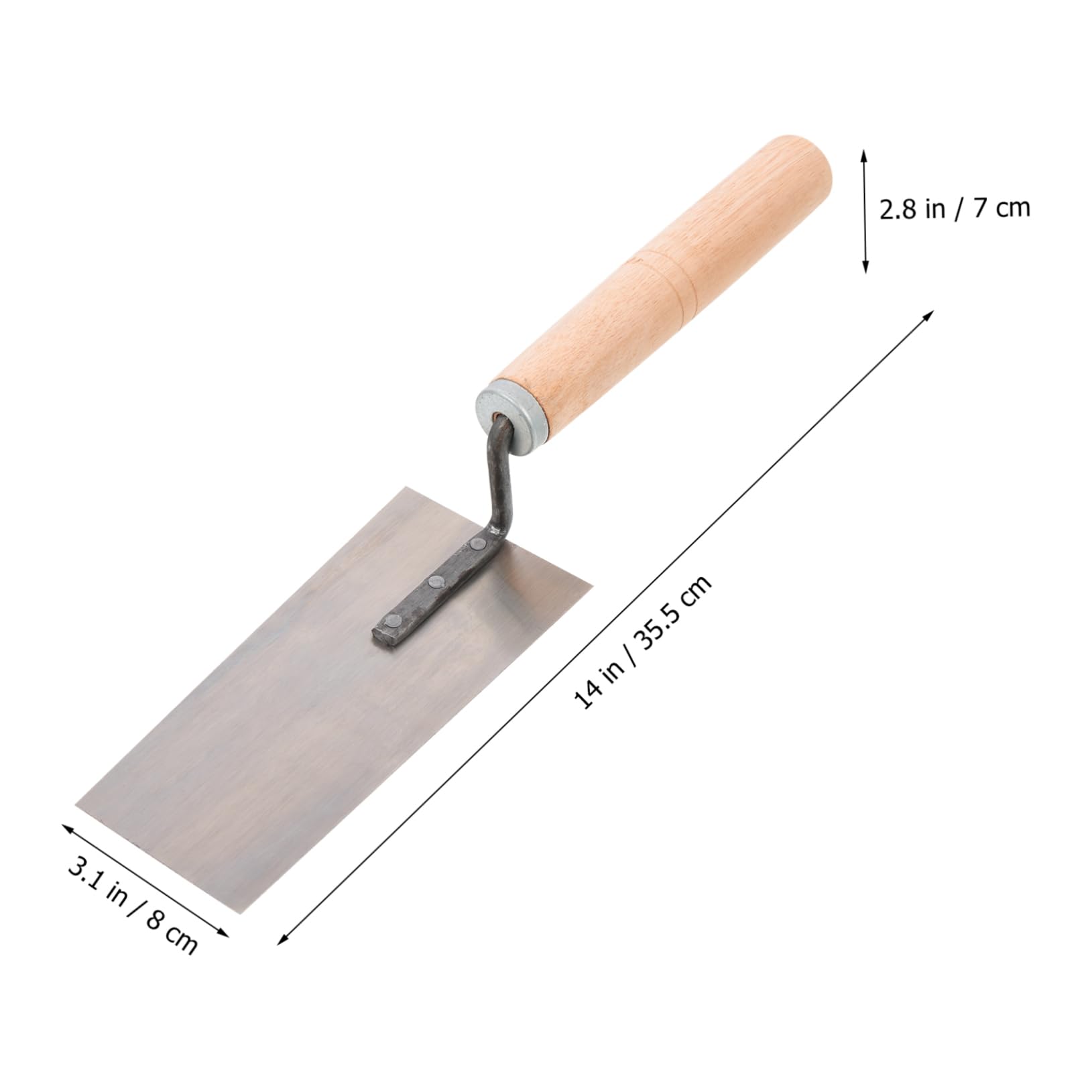 Homoyoyo 5 Piezas Yeso Paletas De Albañilería Llana Plana Para Albañilería Cortador De Masilla Pintar Llana De Enlucido Llana Compuesta Aforo Paleta De Barro Madera Masón Metal Raspador