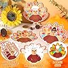 gisgfim 32 Sets Thanksgiving Turkey Craft for Turkey Tissue Paper Suncatchers DIY Bulk for Fall Harvest Activities Thanksgiving Window Art Crafts for Religious Home Decor Supplies #2