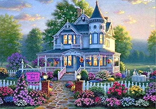 Hot Sale! 5D Diamond Painting Castle DIY Diamond Cross Stitch Painting Number Kit 5D Diamond Crystal Rhinestone Embroidery Painting DIY Art Craft Wall Decor Nearzstorn (Castle, 30x40cm)