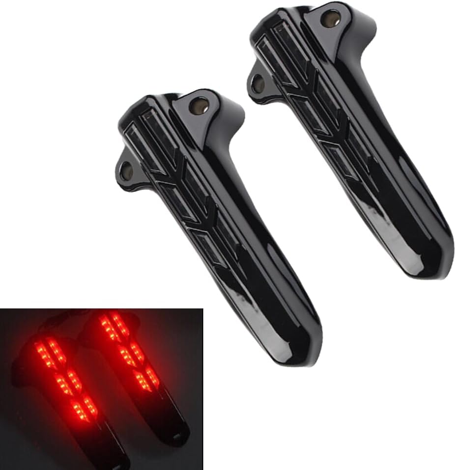 Motorcycle Front Fork Light 2014-2022 Compatible with Harley Touring Electra Road Street Glide, Black