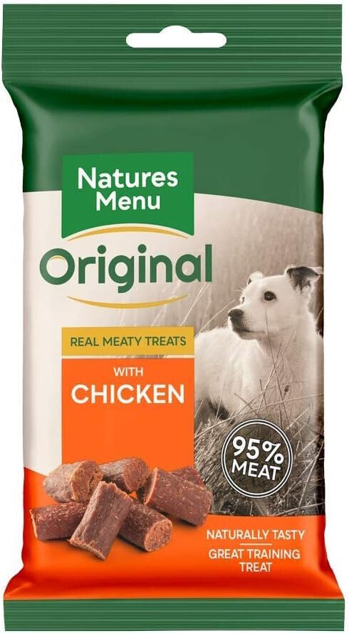 NATURES MENU ORIGINAL MIXED VARIETY REAL MEATY TREATS DOG PUPPY TREATS 50G - CASE OF 12 (3 FLAVOURS), 600 g (Pack of 1) - Image 2