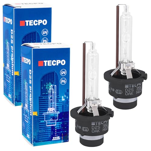 TECPO 2X D2S Xenon Brenner Premium 12V-35W 4300K KALTWEIß Scheinwerfer-Lampe FERNLICHT ABBLENDLICHT P32d-2 E11