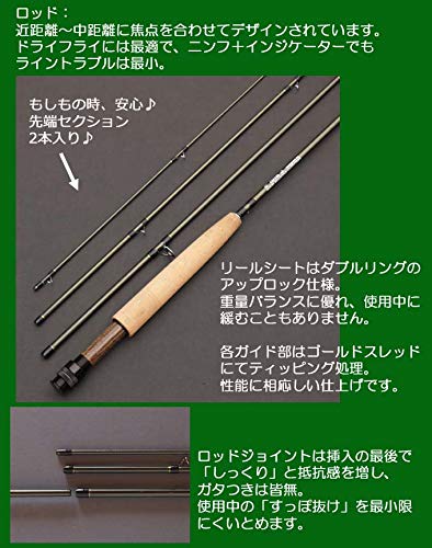 【セット品】フライロッド＆リール付き セット品】フライロッド＆リール付き ZX フライロッド | TIEMCO