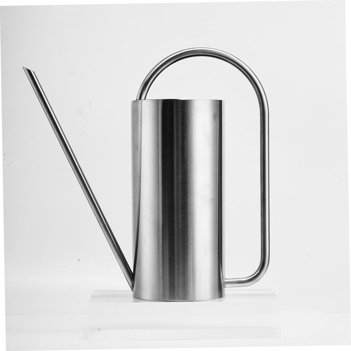 Edelstahl Gießkanne 1, 5l mit Langem Ausguss für Garten | Silber, Ergonomischer Griff, Leicht Nachfüllbar, Stabile Ausführung, 1, 5 Liter Fassungsvermögen