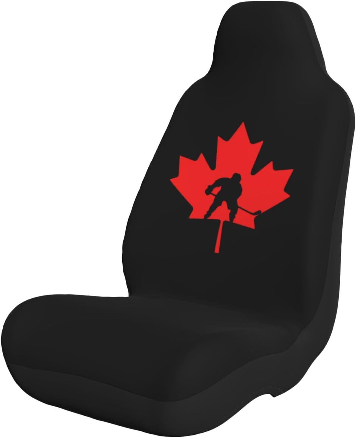 Canadian Hockey Player Car Seat Covers, Universal Fit for Auto Truck Van SUV, Easy Install 2 Pack