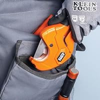 Klein Tools 50063 PVC-Rohrschneider mit Ratsche, schneidet 1-1/4 Zoll I.D. PVC, CPVC, PEX-Rohre, Einhandbedienung, austauschbare Klingen – Ansicht 8