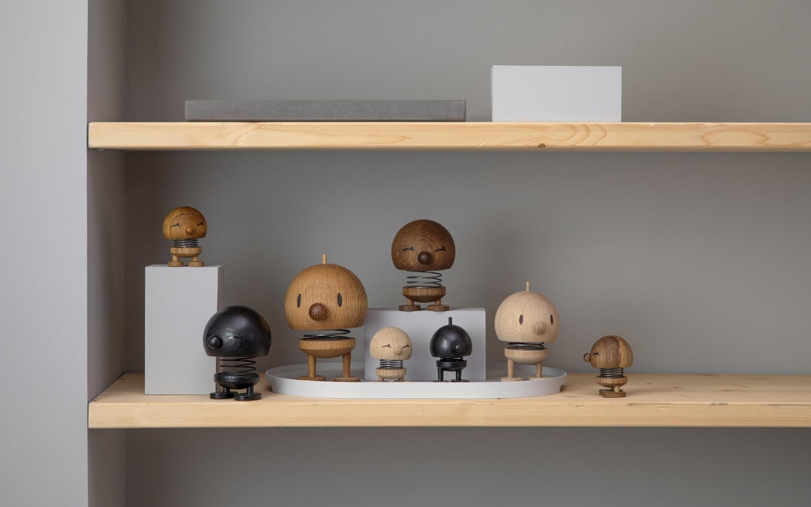 Hoptimist - Scandinavian design - Small Bimble made of wood - height 6.5 cm - Oak - Image 4
