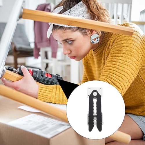 WOFASHPURET スチールプラ製の家具アクセサリー ソファジョイントスナップ 取り付け簡単耐荷重効果あり セクショナル家具コネクタ シルバー色 ソファ連結用 1個 [5]