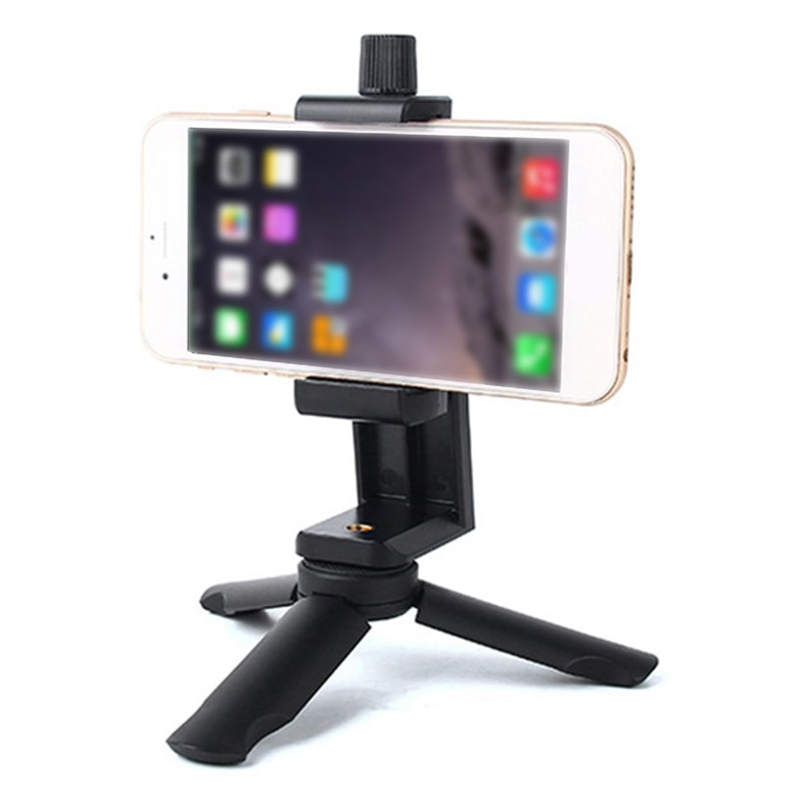Ulafbwur Phone Stabilizer Tripod Universal Stable Foldable Portable Handheld Gimbal Phone Tripod for Travel Black