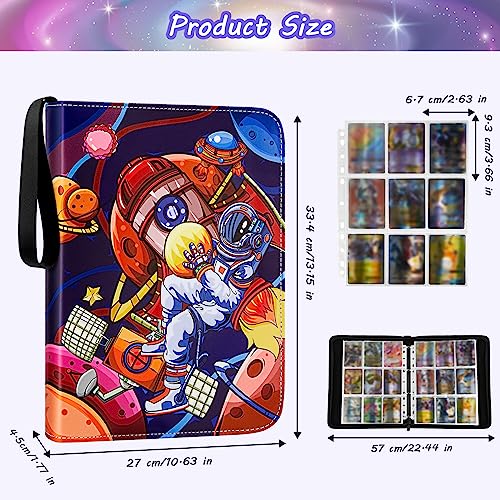 Trading Card Binder, Blue astronaut 900, 900 cards - Image 4