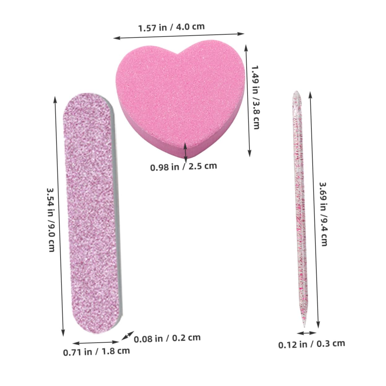 IWOWHERO 20 Sets Manicure Tools Kit with Nail Files Buffer Blocks and Sponge Strips for Precise Nail Care Durable and