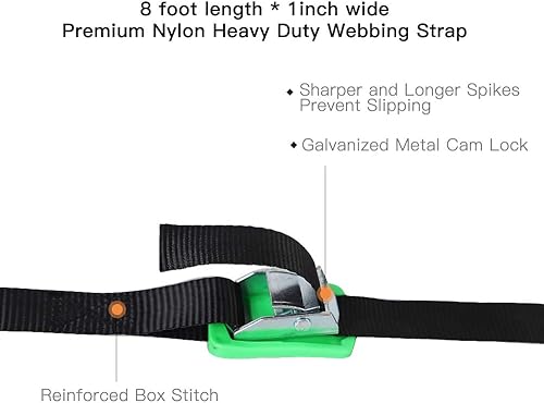 Miniatura 2 de Xstrap correas de amarre con trinquete (6 unidades, 8 pies 1-pulgada)