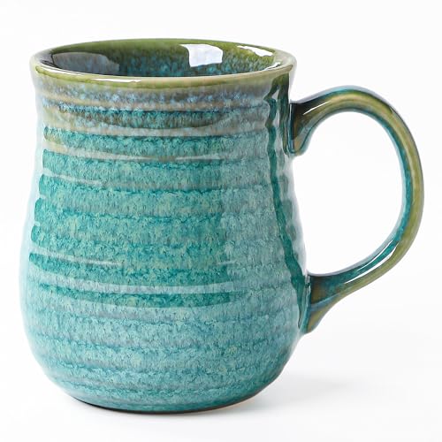 masoline 23 oz Large Ceramic Coffee Mugs, Handmade Cup with Large Handle, Big Tea and...