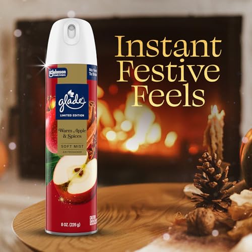 Glade Air Freshener Room Spray, Warm Apple & Spices, Odor Fighting to Deliver Long Lasting Freshness, 8 Oz, 6 Count - Image 6