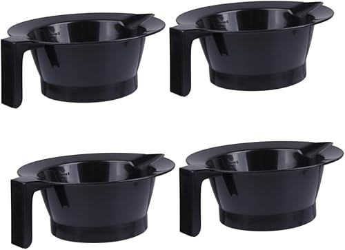 4 Pcs Hair Color Bowls with Handle - Salon Tinting Tools