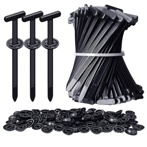 JYNXOR 100 pcs Abrazadera Para Reparación De Automóviles, Universal Cable Tie Buckle, Cierres de Herramientas para Carrocería de Coche, Remaches de Plástico, Brida para Coche, Zip Tie Buckle Multiusos