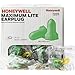 Howard Leight LPF-30 Max Lite Disposable Foam Corded Earplugs, Polyurethane Foam, Small, Yellow/Green (Pack of 100)