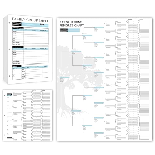 16 Family Tree Charts to Fill In, 50 Family Group