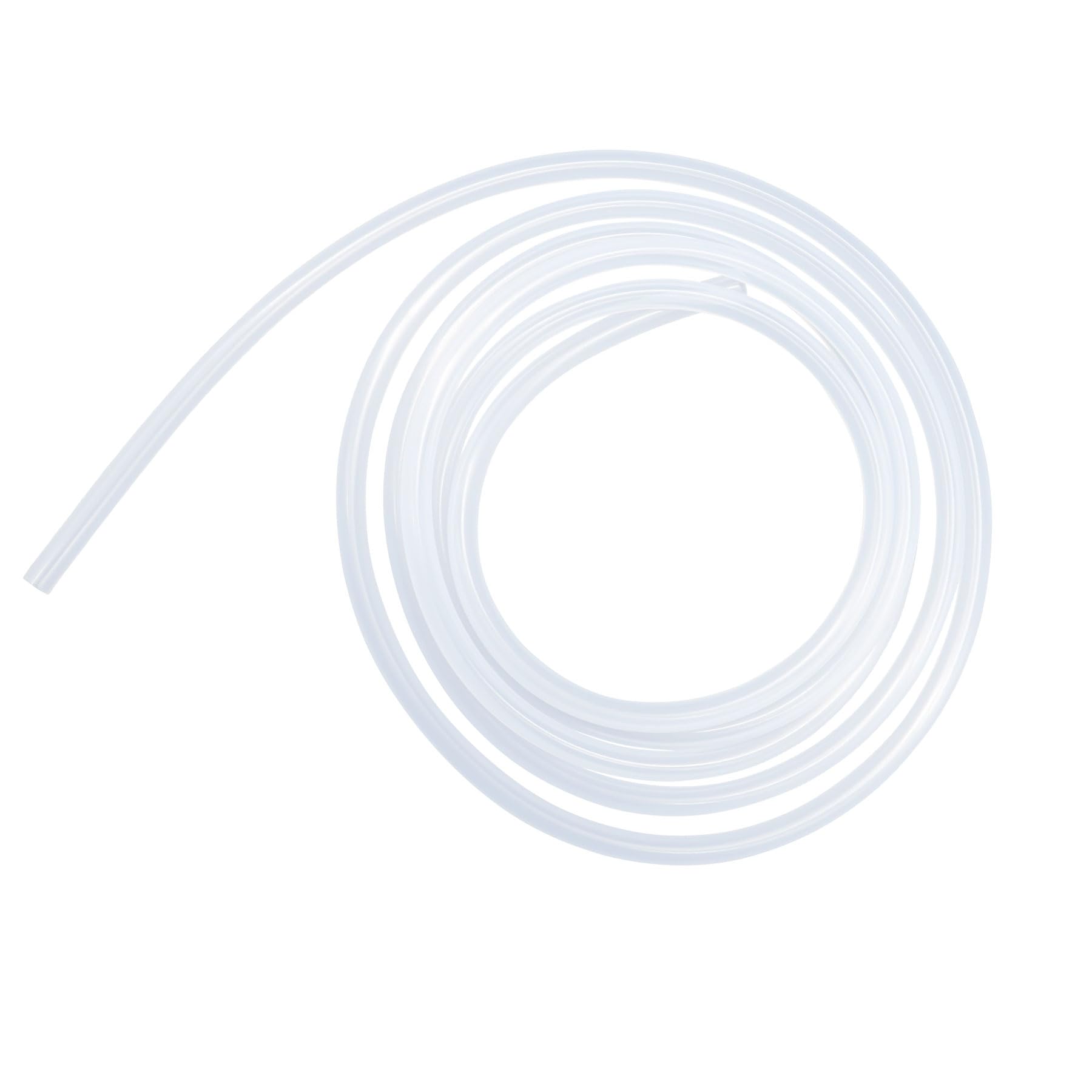 LAVMHAB Clear Silicone Tube Food Grade Hoses Size 4mm x 7mm, Length 4m (13.1ft), Thickness 1.5mm, Flexible Rubber Silicone Tubing for Air Hoses Water Pipes