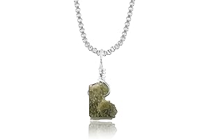 Real Moldavite Necklace: Embrace Cosmic Energy with Tektite Celestial