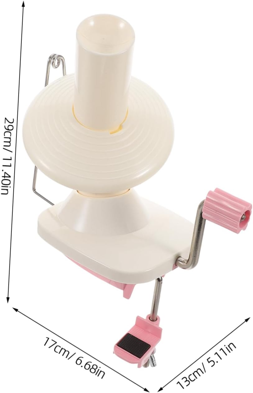 TEHAUX Hand-held Yarn Ball Winder Portable Knitting Swift Winder Lightweight Yarn Spinner for Easy Organization