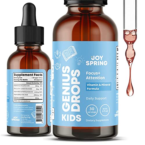 Brain Booster Nootropic Supplement for Kids - B12 for Kids May Aid in Focus, Attention - Nootropics Brain Support Supplement - Brain Supplement - Memory Supplement for Brain - Brain Booster Supplement