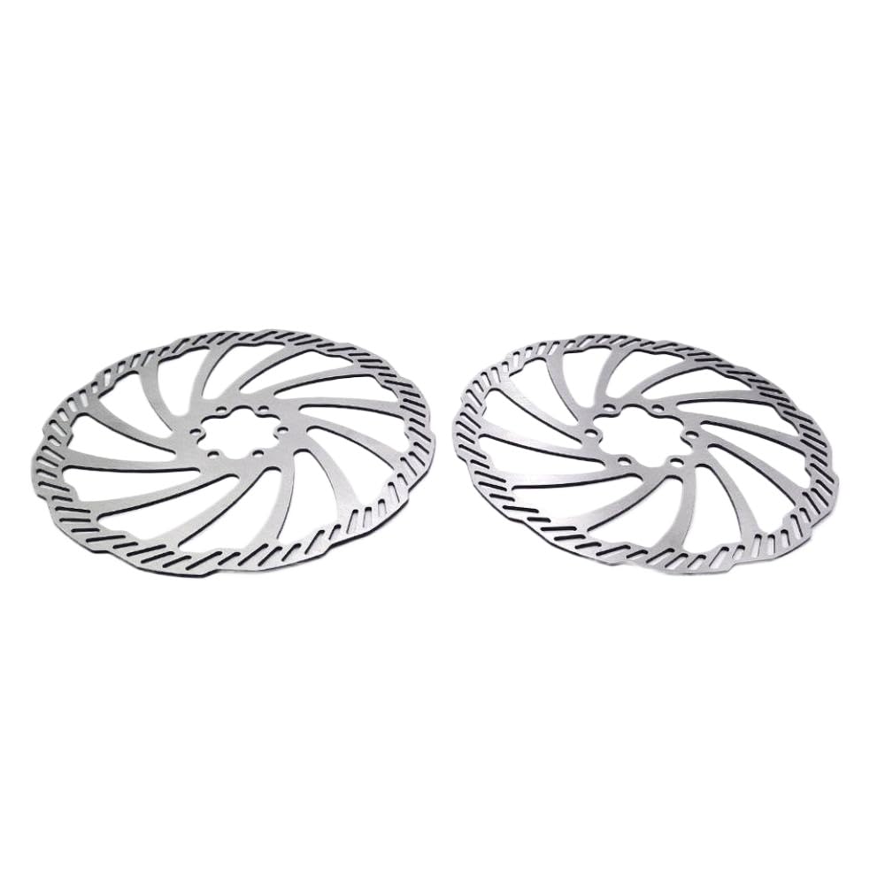 Disque de Frein Avant et arrière de 203mm, 6 Trous, Rotor de Plaque de Frein Compatible avec Le Remplacement de vélo Tout-Terrain léger