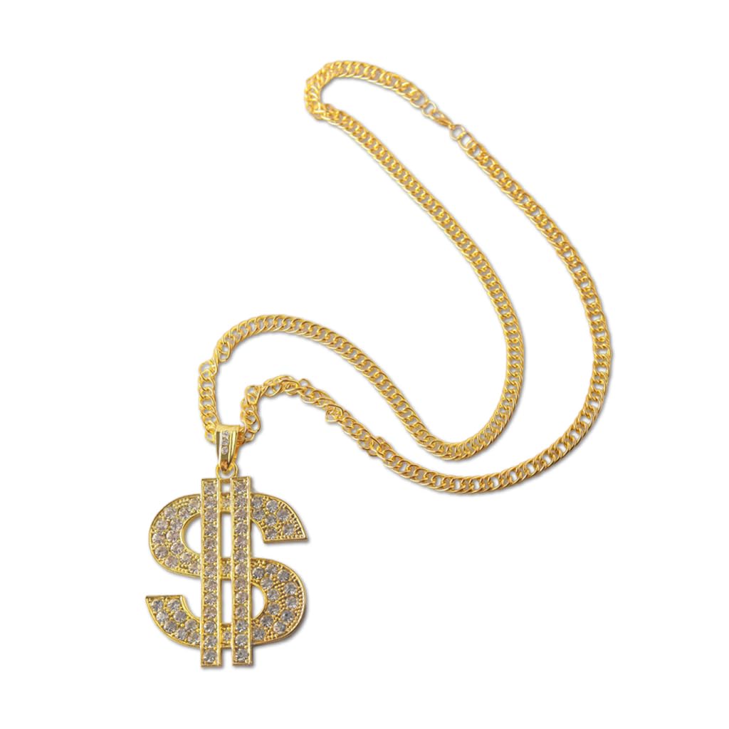 See full amazon price history chart for SANNIDHI® Necklace for Men Women Golden Dollar Sign Pendant Rhinestone Alloy Gold Chain Necklace Hip Pop Dollar Symbol Necklaces Jewellery Gifts for Men, Boys, Husband SANNIDHI® Necklace for Men Women Golden Dollar Sign Pendant Rhinestone Alloy Gold Chain Necklace Hip Pop Dollar Symbol Necklaces Jewellery Gifts for Men, Boys, Husband (B0D5GV71PB) Amazon Price History, Amazon Price Tracker