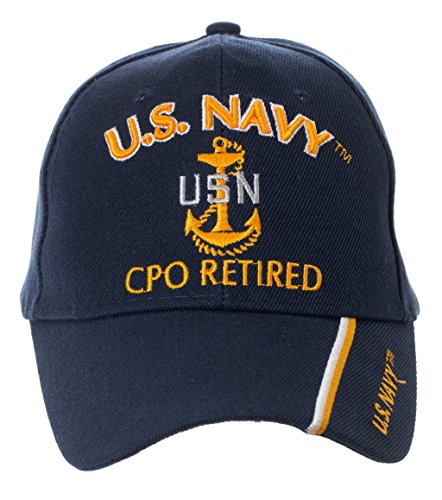 Artisan Owl Officially Licensed US Navy Retired Baseball Cap - Multiple Ranks! (Chief Petty Officer)