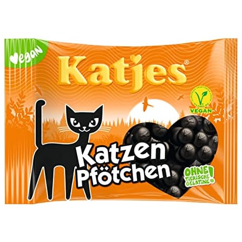 Katjes Katzen Pfötchen Großpackung - Würzig-süßes Lakritz in kleiner runder Form Cover