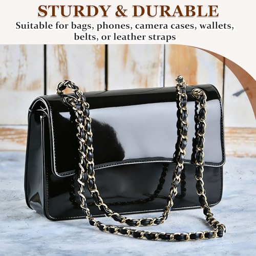 Correas de cadena dorada con cuero para renovar tus bolsos de mano de forma elegante 4
