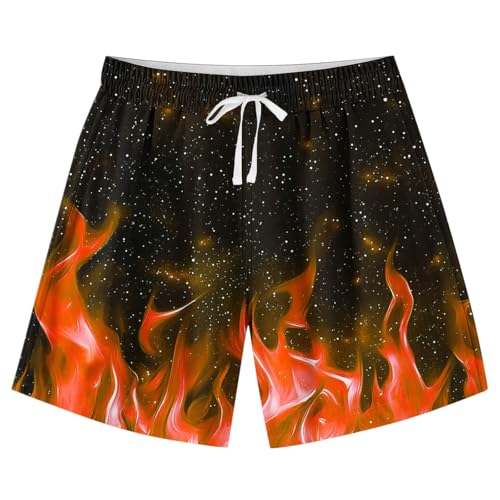 Teen Boys Swim Trunks Kids Summer Casual Beach Shorts Funny Graphic Bathing Suit Swimsuit Quick Dry Board Swimwears