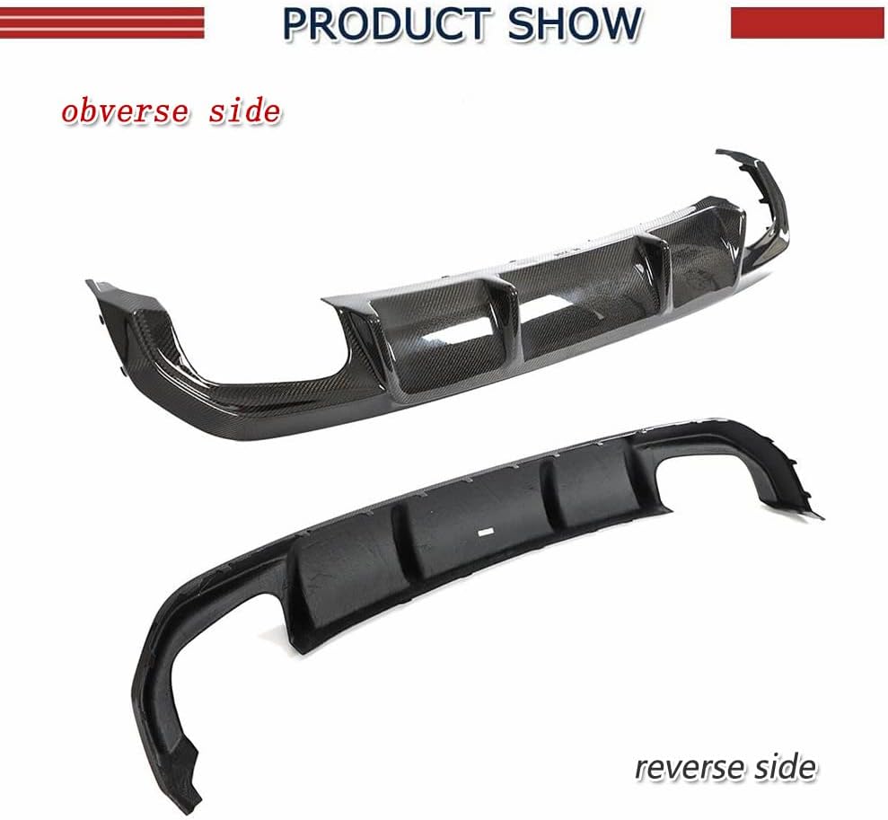 Carbon Fiber Rear Diffuser Fit BMW 4 Series G26 M Sport Gran Coupe 4-Door 2021+ Enhanced Aerodynamic Performance, Sport Exterior Upgrade for M Sport Models（Quad Muffler Twin Outlet）