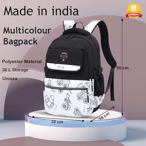 Image of Tinytot 30 Litre, Stylish & Trendy Water Resistant Hi Storage School Collage Travel Laptop Backpack Bag for Boys, Girls, Mens & Womens, 20 Inches