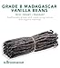 Slofoodgroup - Madagascar Vanilla Beans - Extract Grade B Vanilla Pods - 10 Count - Extraction Grade Bourbon Vanilla Planifolia - For Cooking, Baking, and Vanilla Extract