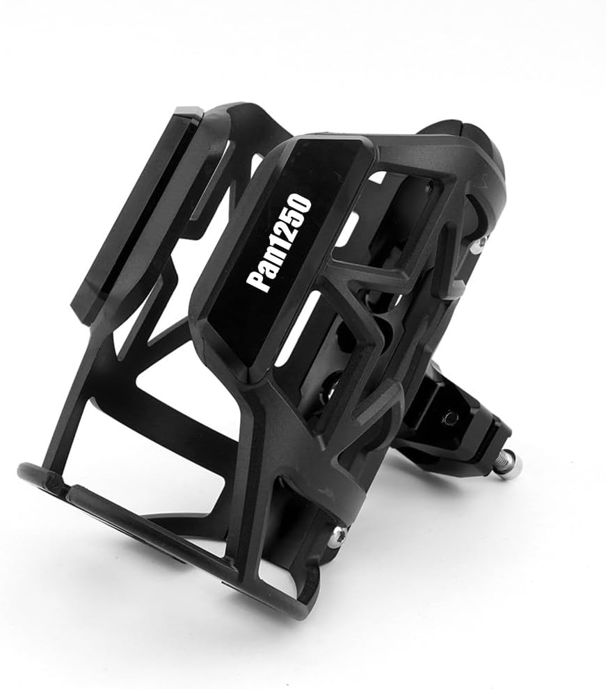 for Har&Ley Davi&dson Pan America 1250 PAN1250 2021 2022 2023 Motorcycle Beverage Water Bottle Cage Drink Coffee Cup Holder Wate Drink Cup Holder CNC Accessories Drink Holder(Black)