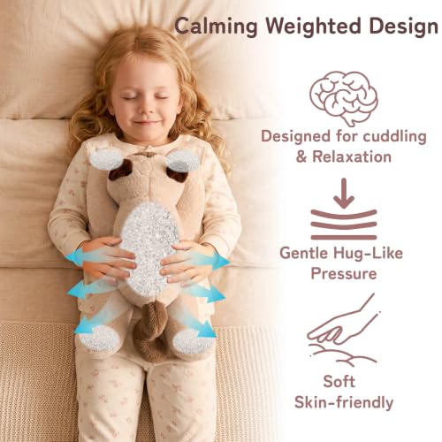 Image of Niuniu Daddy Weighted Stuffed Animals, Ragdoll Cat Plush Pillow for Kids | 20 in 3.3 lbs, heavy sensory lap pad, lying body pillow for sleeping, machine wash, huggable gift, cute plushies