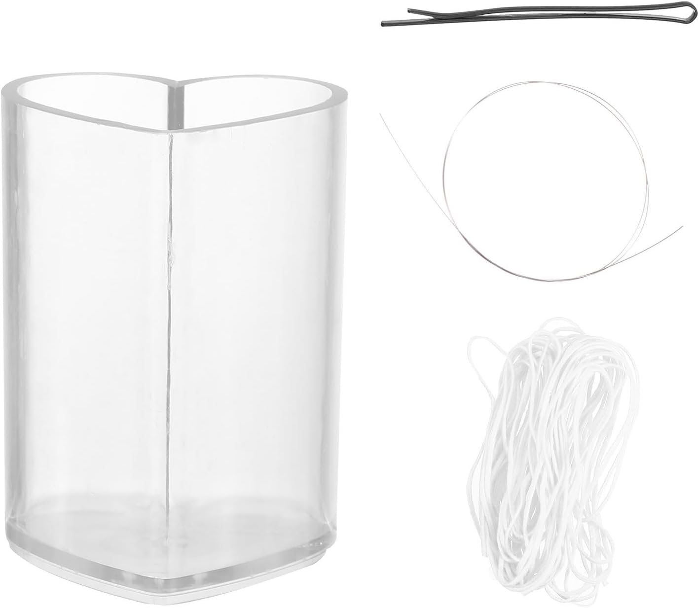 Heart Shaped Acrylic Candle Making Mold Set for Handmade DIY Crafts