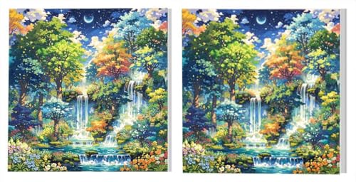 DIY �������G2�Z�b�g, ���̎��R, �������G �L�b�g, �`��f�W�^�����G��, �u���V�ƃA�N�����G�̋�, �������S�Ҍ���-�q��-��l, �X�g���X�ɘa, ���Ԃ��Ԃ�, �z�[���I�t�B�X�C���e���A, �������蕨, �Ȃ� �t���[�� 70x70cm L9DY-5