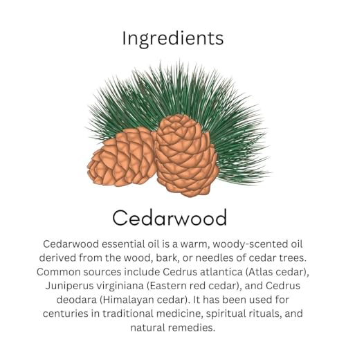Image of Khadi Cedarwood Essential Oil 15 ml | Pure & Natural | Strengths Hair & Scalp | Body & Face Massage Oil | Skincare for Glowing Skin | All Skin & Hair Types | Aromatherapy for Men & Women