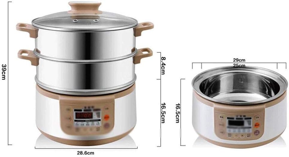 Steamer Easy Electric Egg Poacher, Omelet & Soft, Medium, HardBoiled Measuring Cup Included, 3 Layers Stainless(