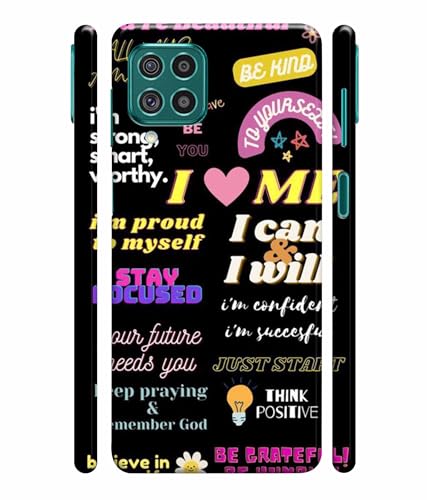Image of Printed Hard Back Case Cover & Compatible for Samsung Galaxy F62 / Samsung Galaxy M62 | Motivation Energy Quotes (Multicolor) - D1201