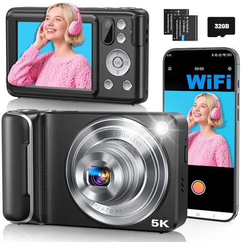 5K Digital Camera for Photography, 64MP...