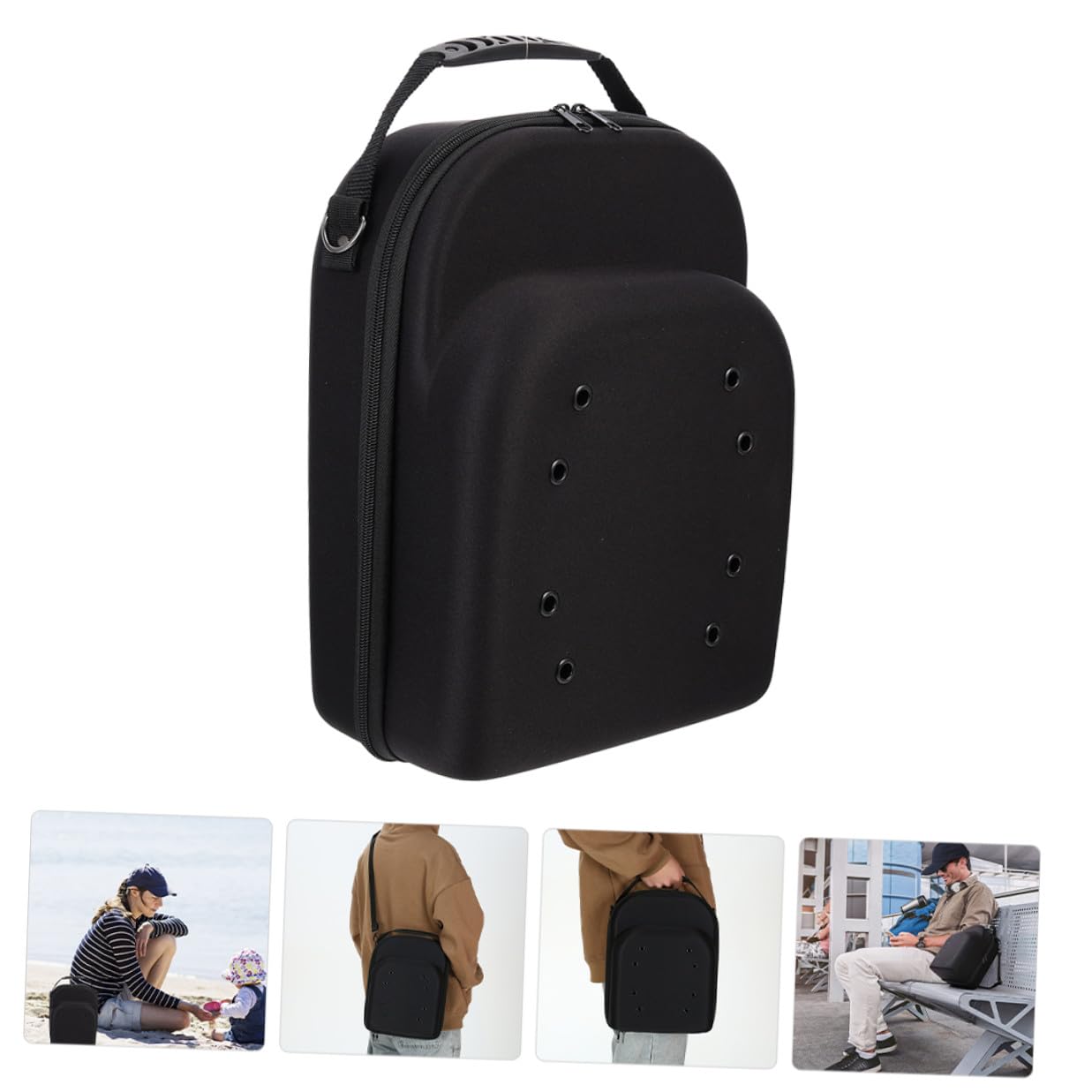 Gatuida Estuche Portátil Protección Anti-extrusión y Diseño Compacto Material Eva Resistente y Almacenamiento Seguro para Gorras de Béisbol Adecuado para Viajes