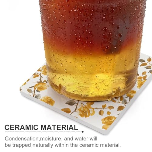 Dessous de verre carrés de qualité supérieure imprimé rose pour décoration de table raffinée - 5