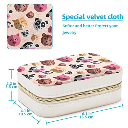 Boîte à bijoux portable pour voyage et déplacements de filles
