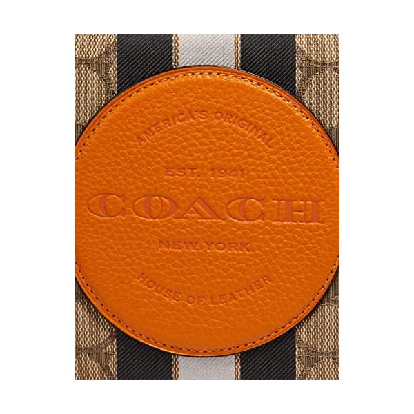 Coach Women's Dempsey Camera Bag In Signature Jacquard With Stripe And Coach Patch (Khaki - Sunbeam - Multi)