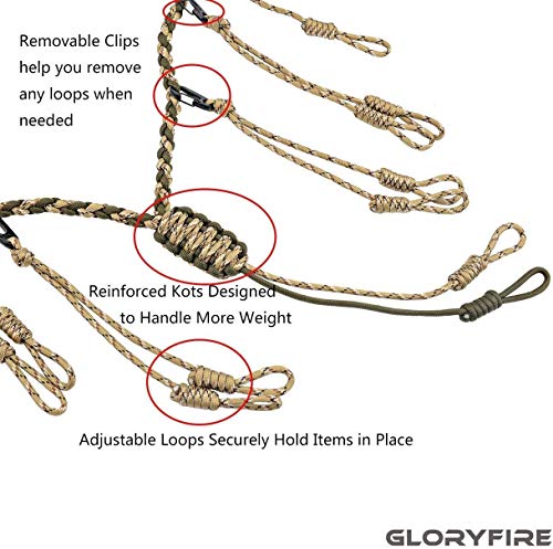 Gloryfire Duck Call Lanyard With Removable Drops Secures 5 Call Premium Military Grade Real Nylon Game Call Lanyard Hand Braided Camo 550Lb Paracord Goose Calls For Hunting Predator Ducks Dog Whistle #TOP3