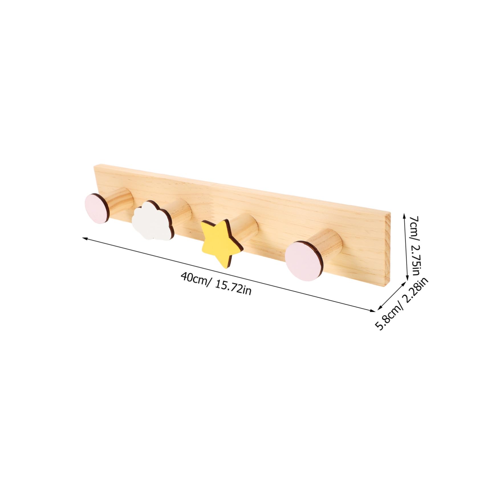 Creativo Gancho de Madera para Habitación Infantil, Pared
